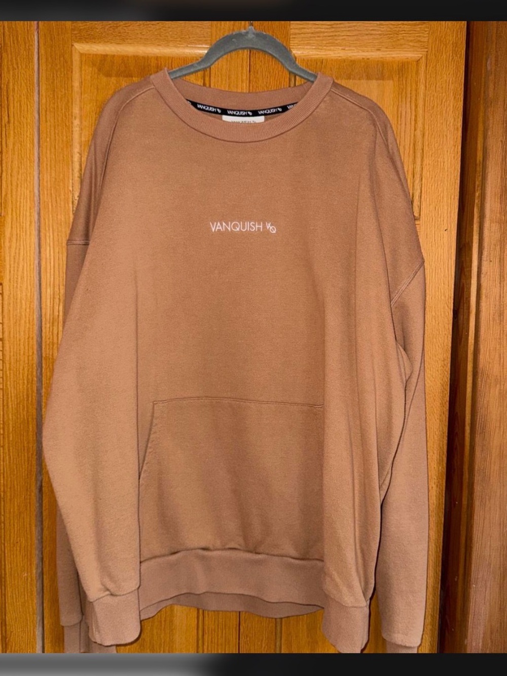 Vanquish V6 Men's Tan Crewneck Sweatshirt